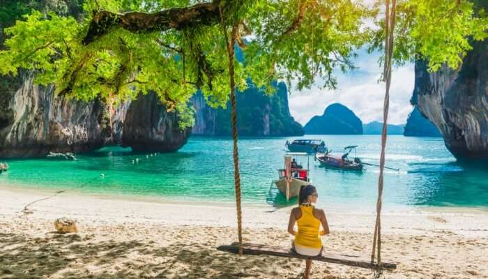Coastal walk route on Rutland Island Andaman