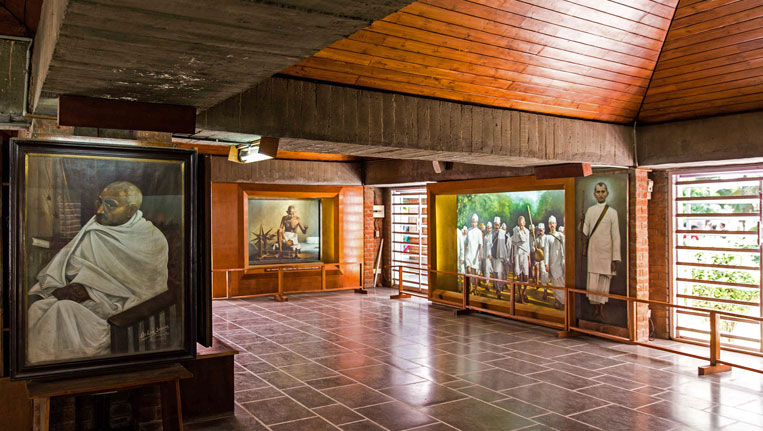 Gandhi memorabilia displayed at Sabarmati Ashram museum