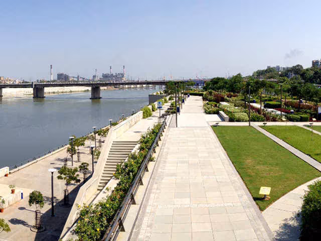 Sabarmati Riverfront panoramic view
