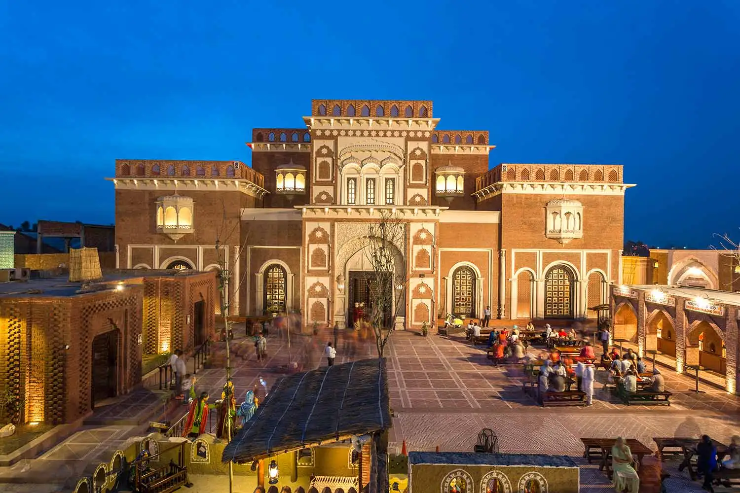 Beautiful traditional Punjabi haveli architecture at Sadda Pind