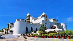 Intricate architecture of Sajjangarh Palace