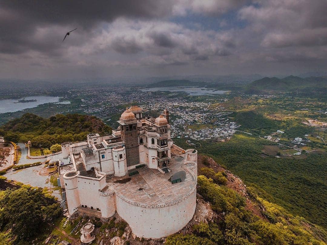 Sajjangarh Monsoon Palace overlooking Udaipur city