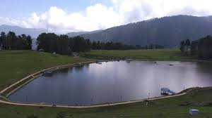Valley viewpoint near Sanasar in Jammu Kashmir