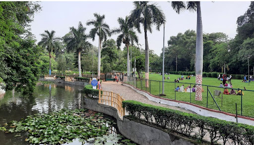 Green lawns at Saras Baug Pune