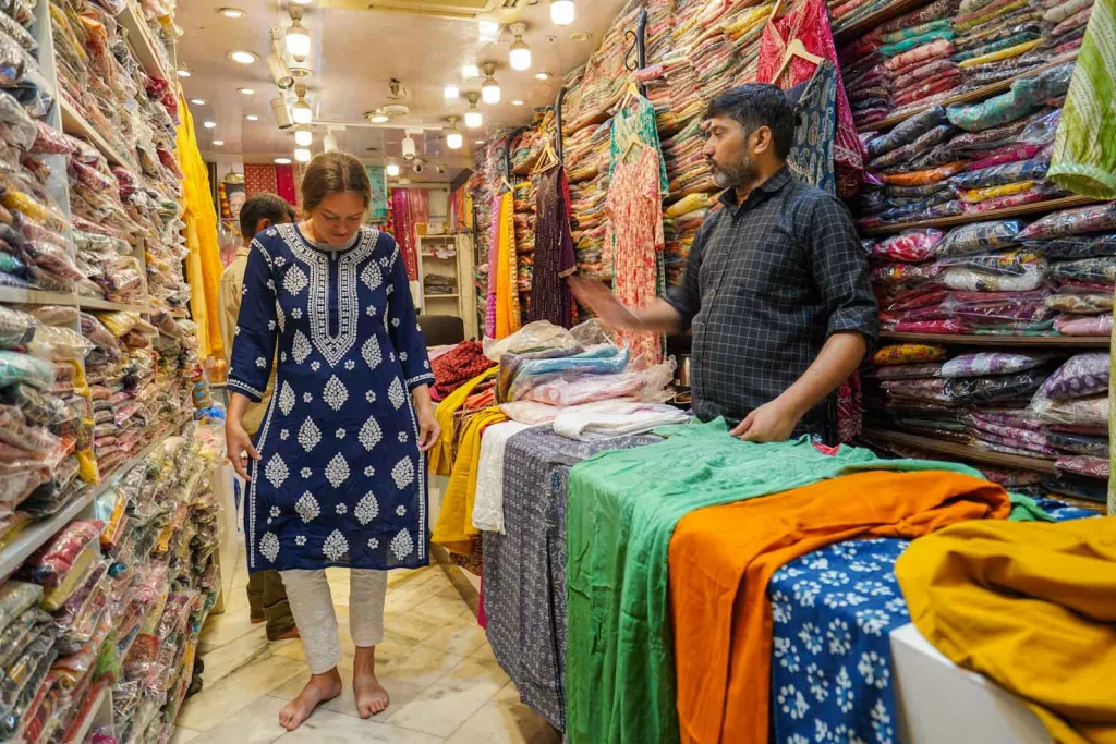 Clothes stalls at Sarojini Nagar Market