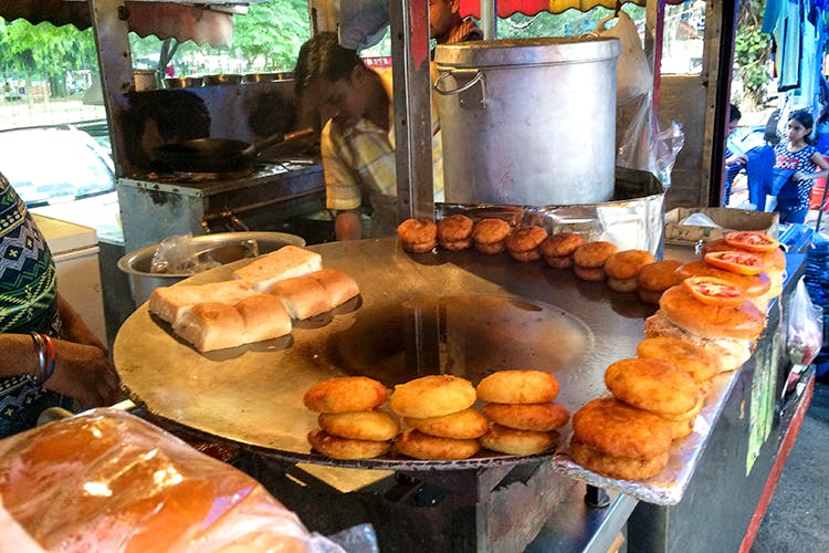 Street food near Sarojini Nagar Market