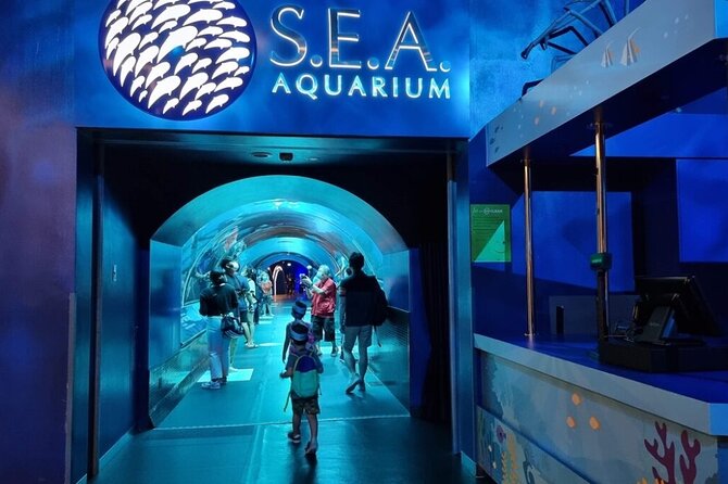 Visitor entry hall at S.E.A. Aquarium