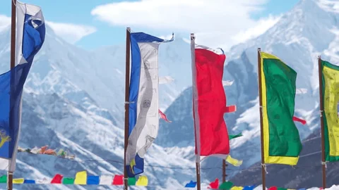 Prayer Flags at Shashur Monastery