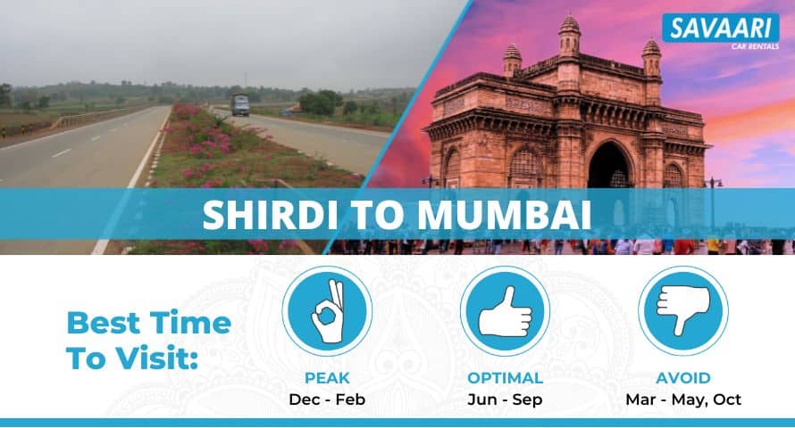 Mumbai to Shirdi travel route overview with highway and pilgrimage planning context