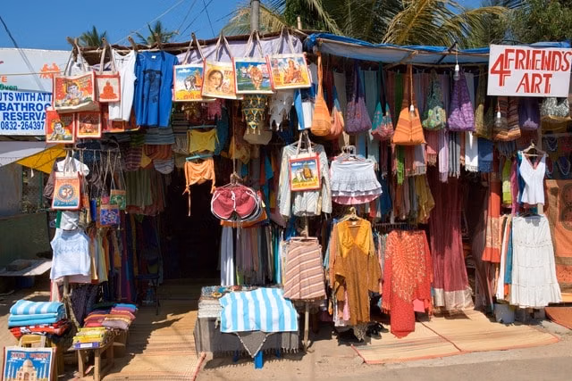 Busy traditional market scene in Agartala