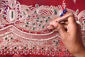 Zardozi embroidery work Agra