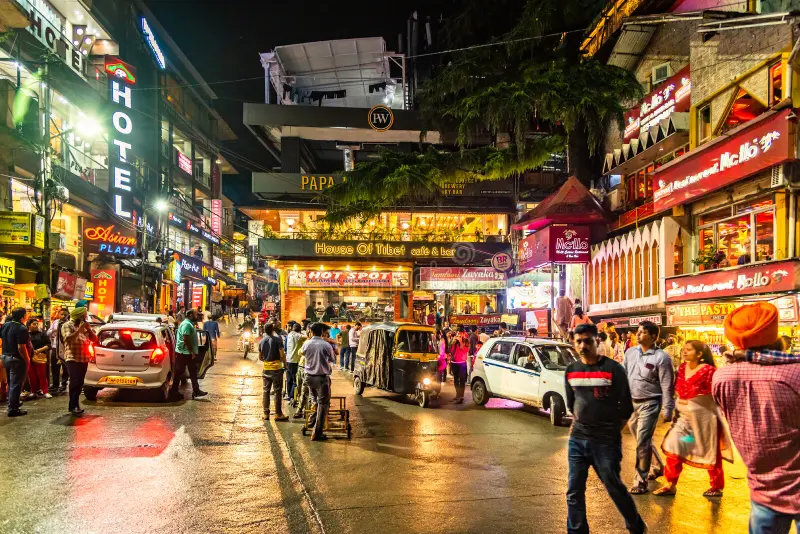 McLeodGanj Main Square shopping area