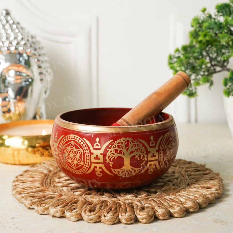 Tibetan singing bowls in McLeodganj