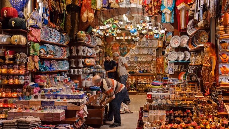 Traditional village shops in Jibhi Himachal Pradesh selling local handicrafts and woolens
