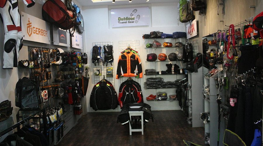 Small shop in Jibhi selling basic trekking gear and raincoats