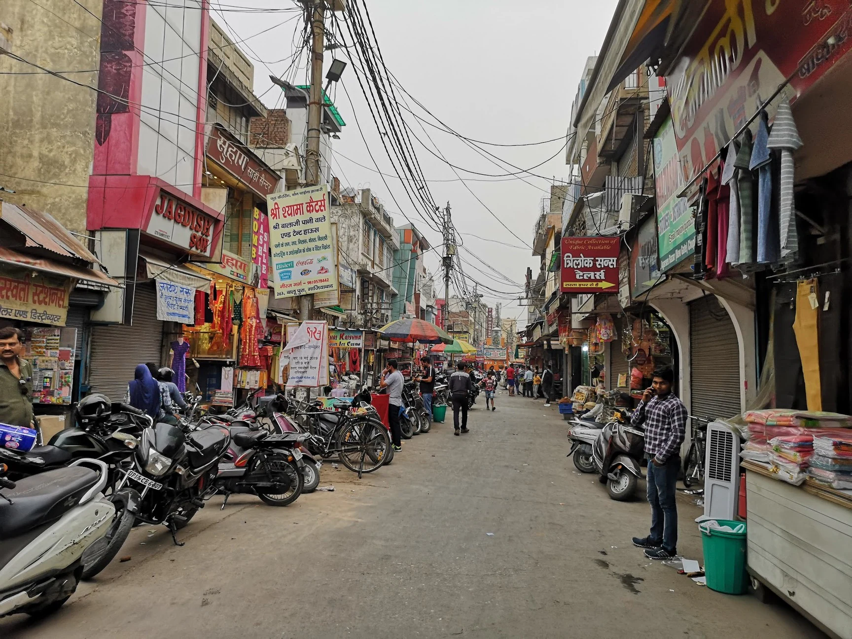 Busy Nayaganj market in Kanpur - the historic wholesale textile hub