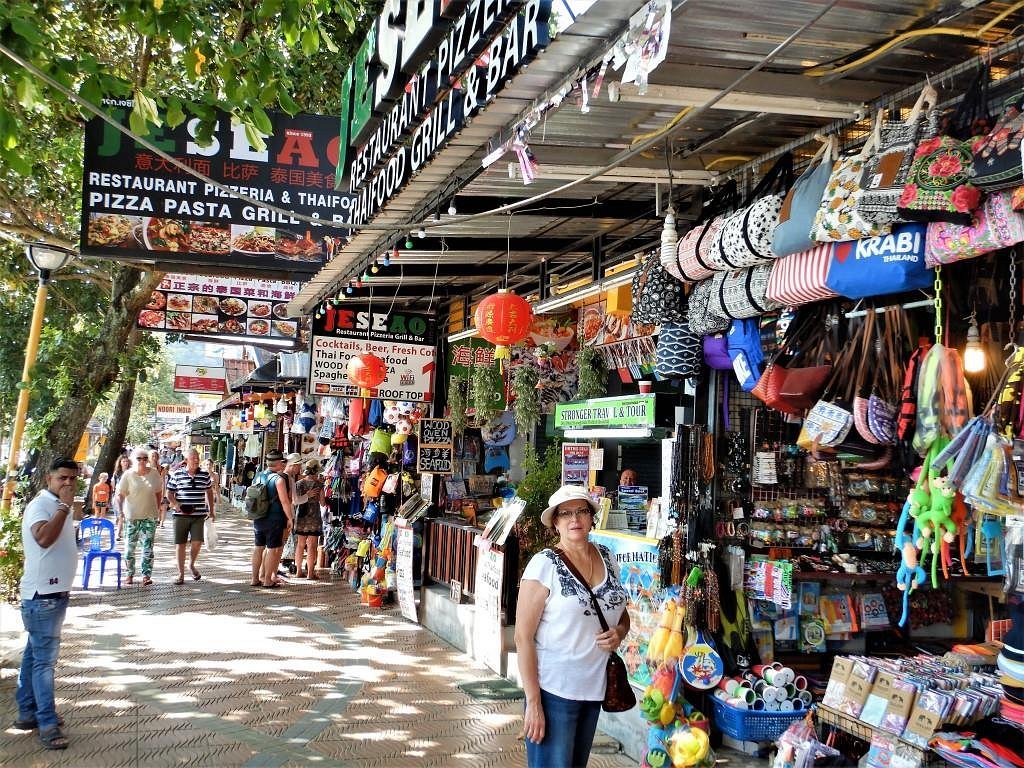 Beachside market shopping in Ao Nang Krabi