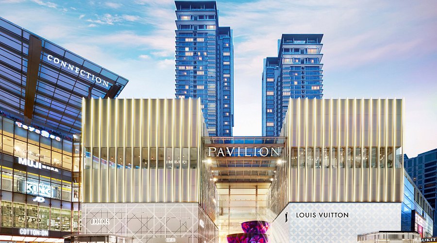 Pavilion Kuala Lumpur shopping mall exterior with luxury brands