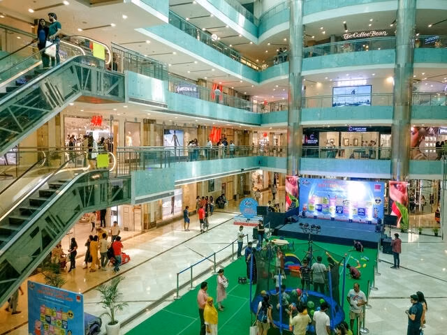 Shopping streets and commercial area in Tezpur Assam