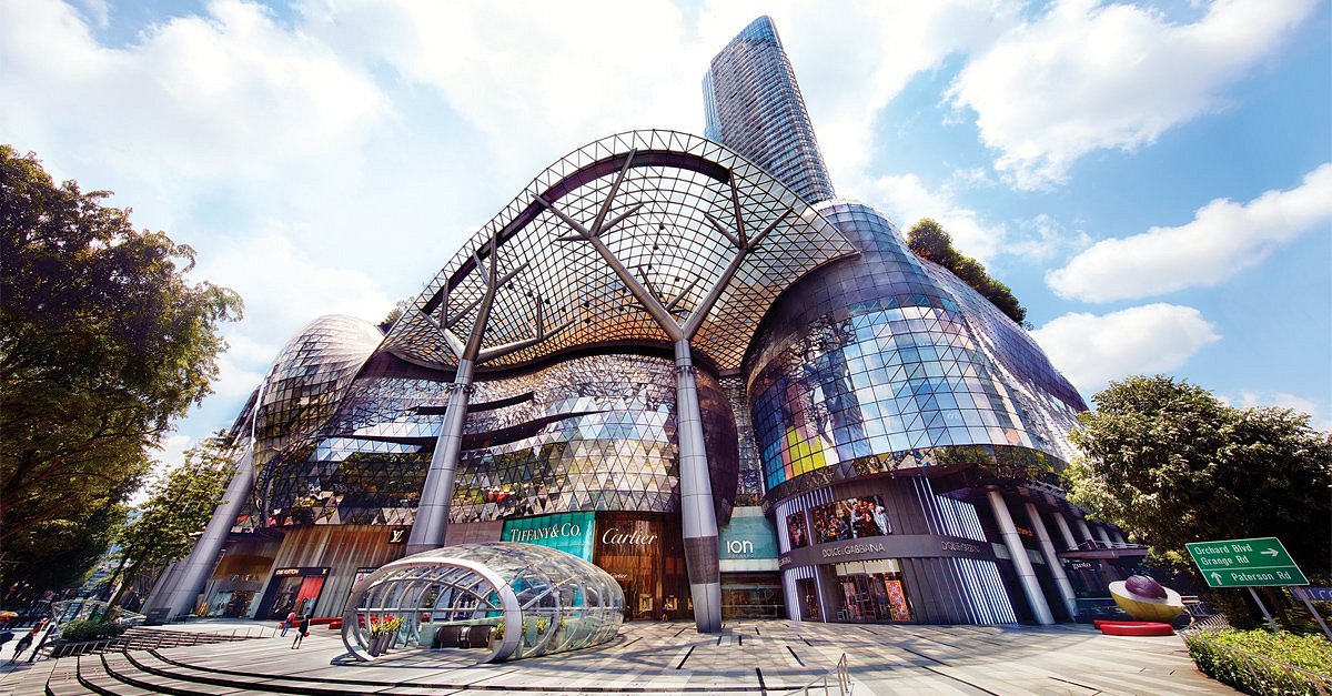 Interior view of Orchard Road shopping mall