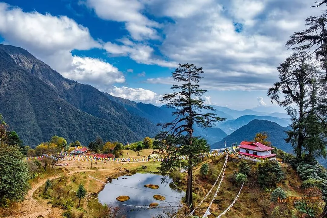 Monastery in Sikkim mountains
