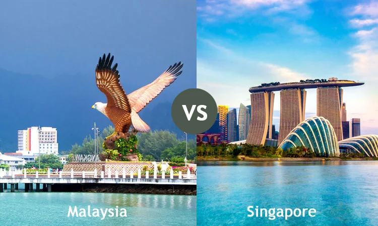 City luxury in Singapore versus island beach romance in Malaysia