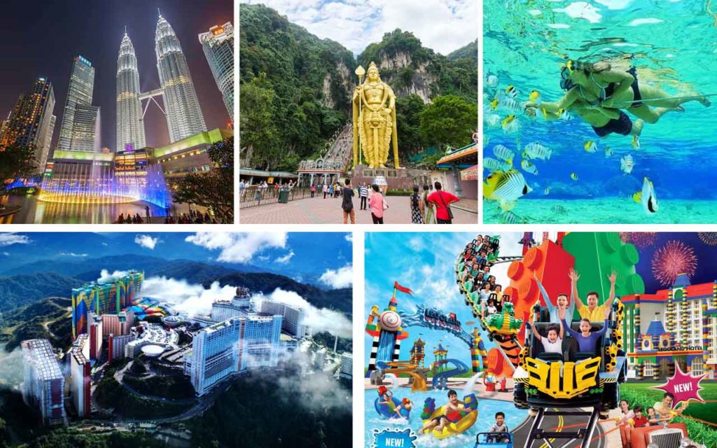 Couple planning itinerary with Singapore and Malaysia destinations