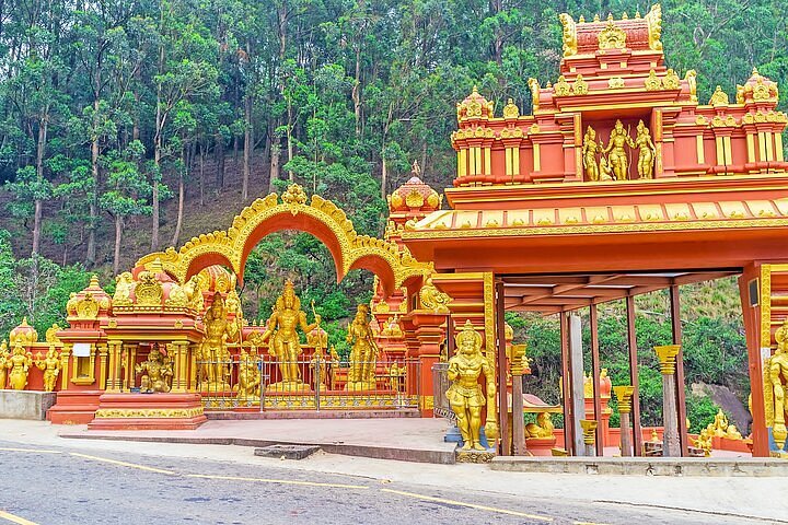 Seetha Amman Temple at Sita Eliya near Nuwara Eliya in Sri Lanka