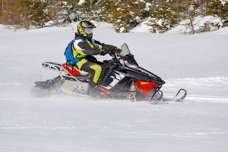 Snowmobile route zones in Gulmarg near Kongdori