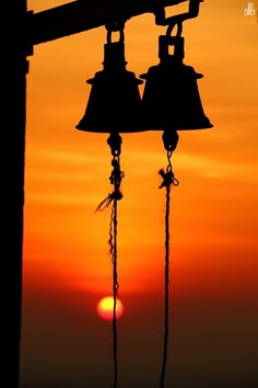Evening temple bells during spiritual journey in India