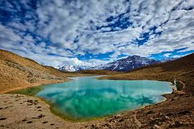 Spiti River flowing through the cold desert valley with turquoise waters