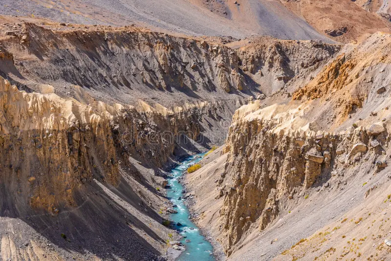 Spiti Valley river canyons and rugged mountain terrain