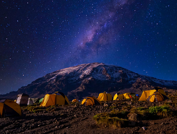 Stargazing at Chandratal Lake with star reflections