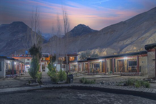 Traditional stays and village landscape in Tabo Spiti