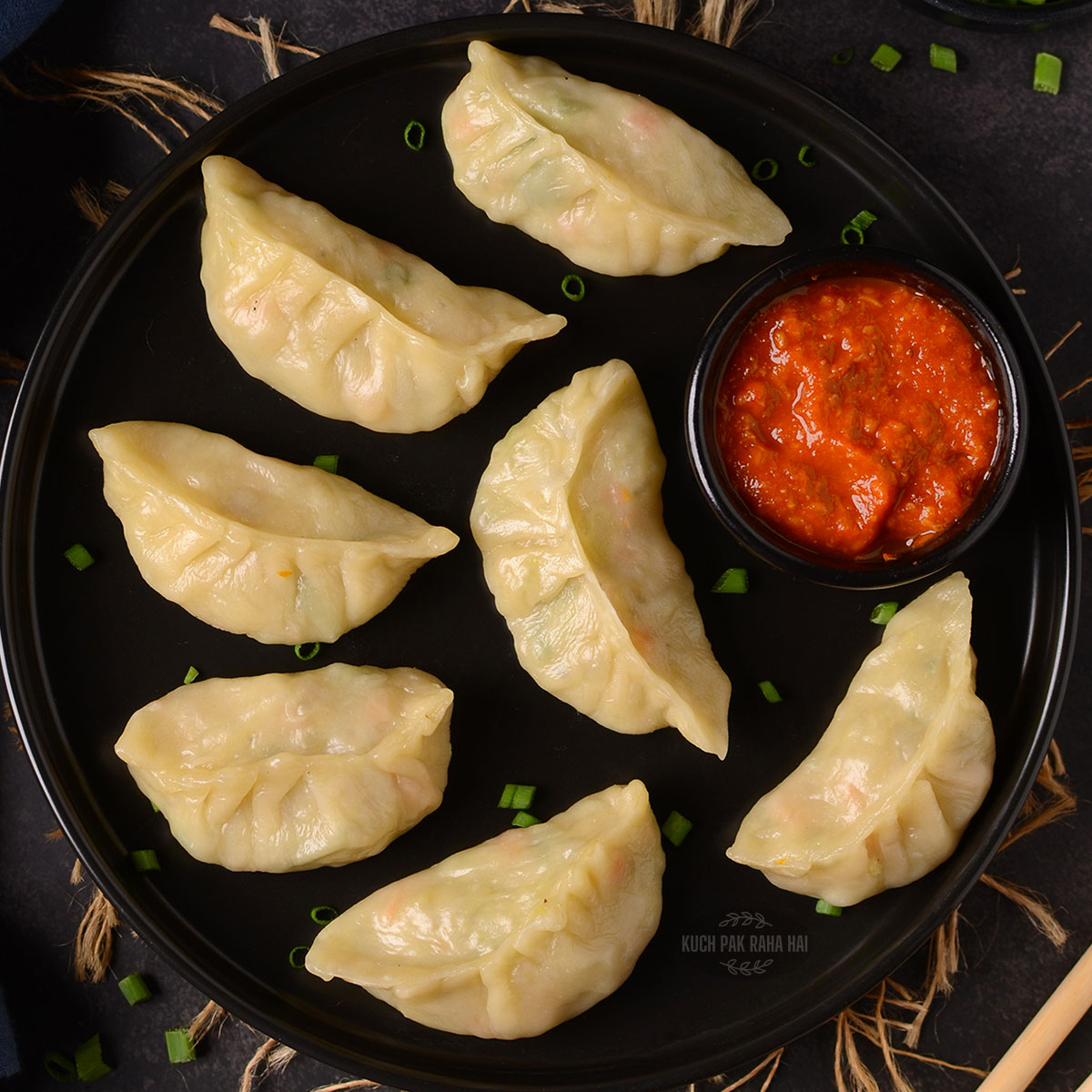 Steamed Tibetan momos in Dharamshala