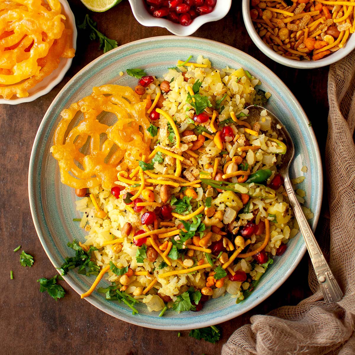 Poha and Jalebi - Indore's famous breakfast combination