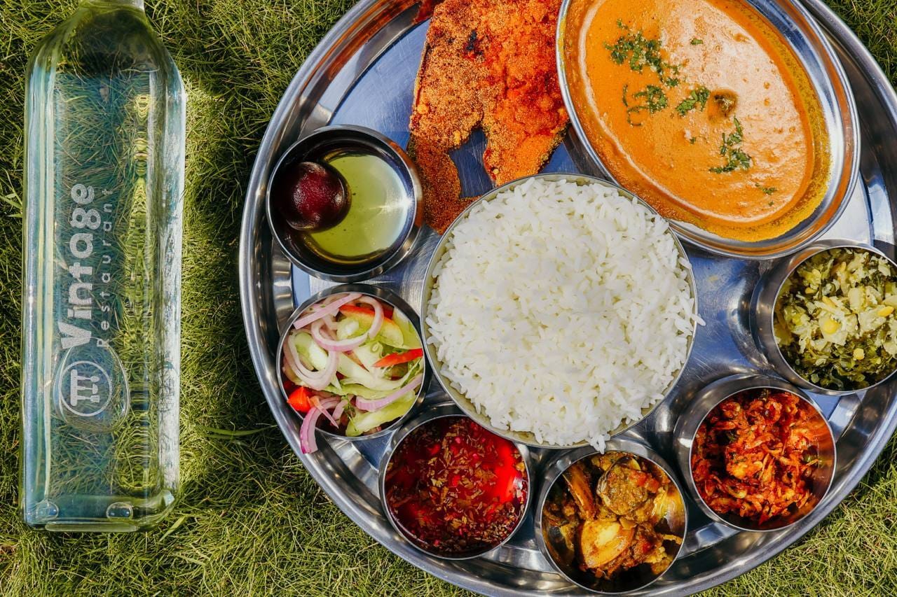 Food court and chill zone at Sunburn Goa festival venue
