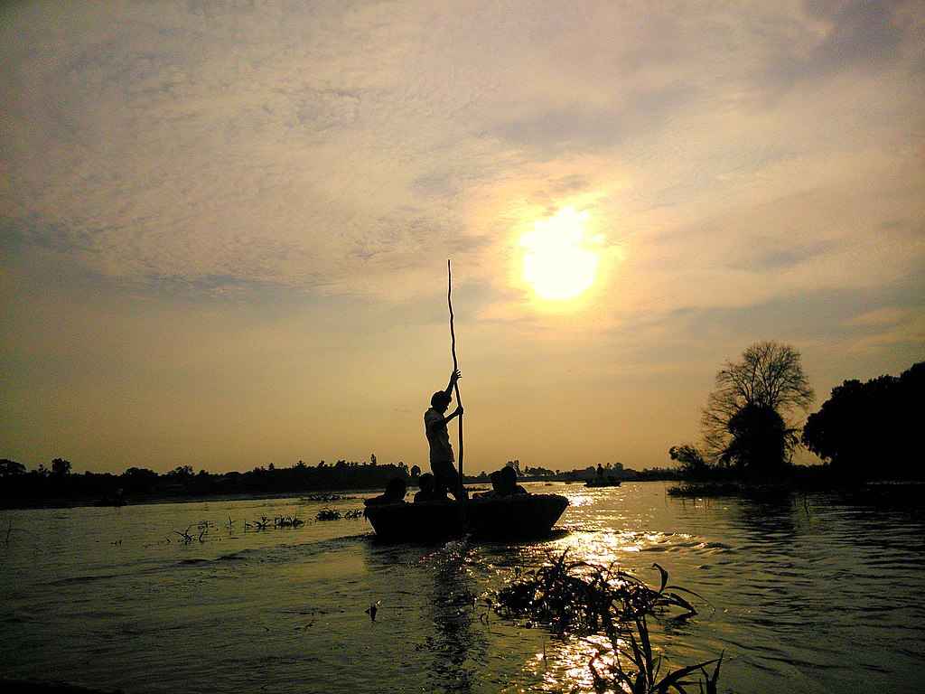 Evening riverside view near Talakadu ancient town