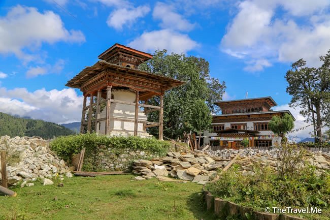 Gangtey Monastery Bhutan peaceful setting