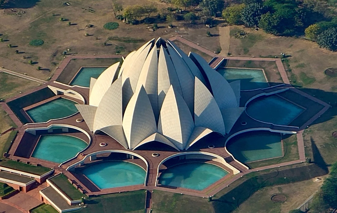 Lotus Temple Bahai House of Worship in Delhi