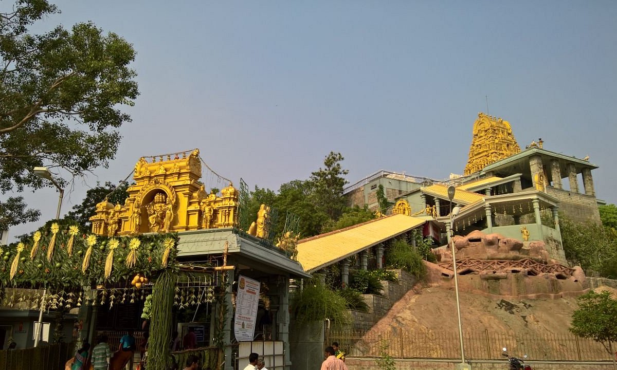 Thindal Murugan Temple Erode hilltop view