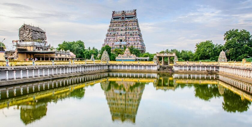 Guntur temple landscape with ancient architecture
