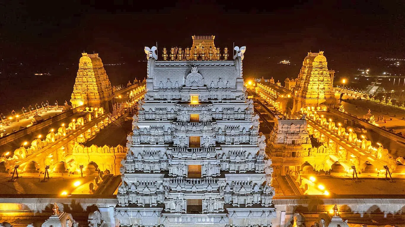 Overview view of Hyderabad temple circuit