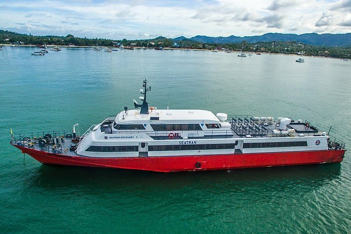 Ferry transfer route to Koh Phangan for Full Moon Party