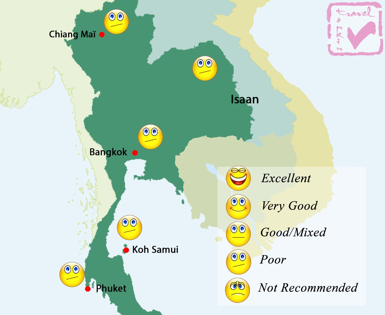Thailand in September with rain-washed tropical scenery