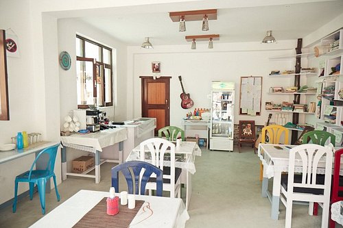 Interior ambience at The Himalayan Cafe Manali