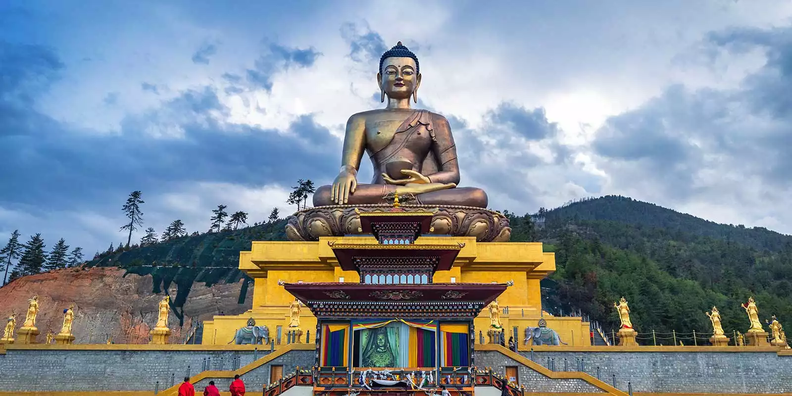 Buddha Dordenma statue overlooking Thimphu valley