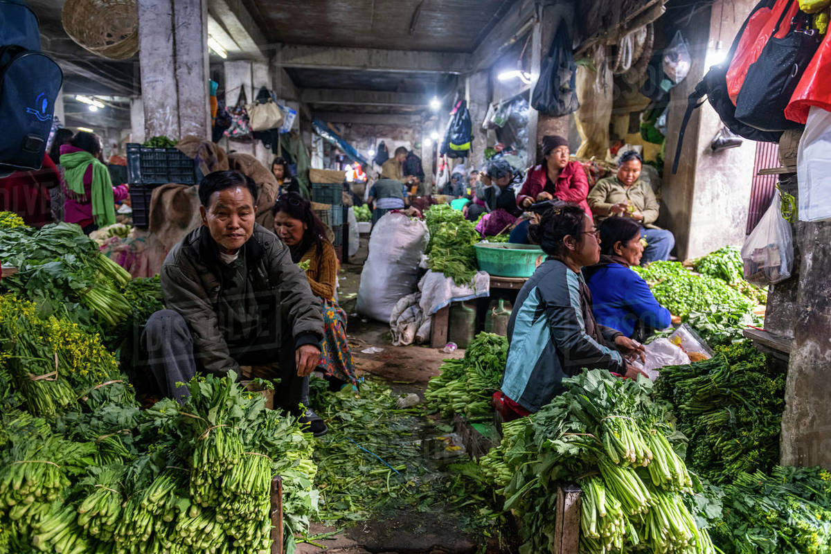 Bara Bazaar market lanes in Aizawl