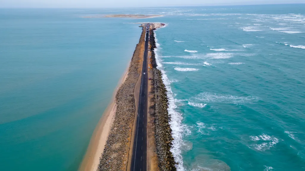 Dhanushkodi coastal landscape near Rameswaram