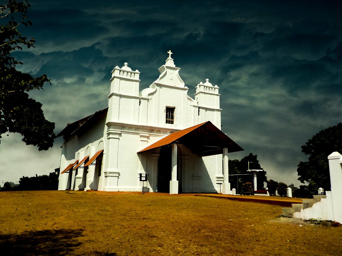 Three Kings Church on a hilltop in Cansaulim Goa